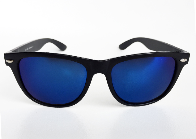 Wayfarer zonnebril met blauw glas - sunlooper.be - billede 3