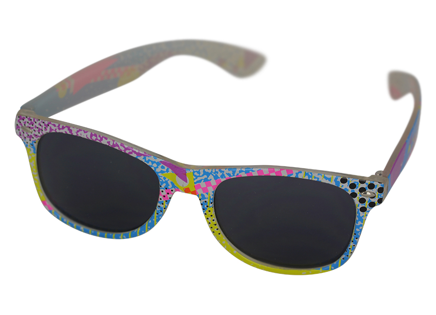 Multicolor wayfarer zonnebril