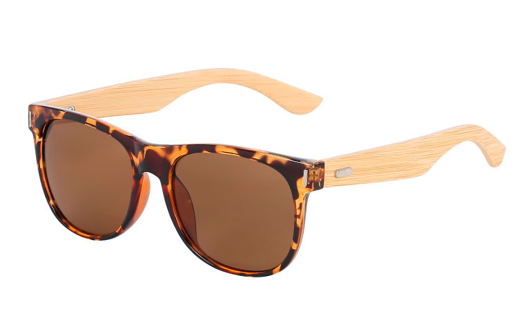 Bruine wayfarer met bamboe