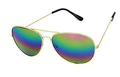 Aviator met regenboog spiegelglas - Design nr. 1024