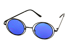Luxe Lennon zonnebril met blauw glas - Design nr. 1114
