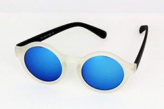Mat doorzichtige zonnebril met spiegelglas - Design nr. 1125