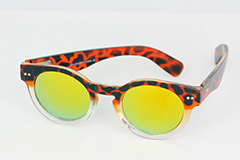Schildpaddenbruine ronde zonnebril - Design nr. 1131