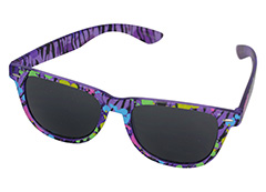 Paarse wayfarer zonnebril - Design nr. 1155