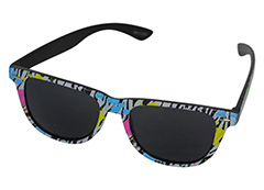 Zwarte zonnebril met dierenprint - Design nr. 1156