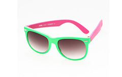 Wayfarer zonnebril in groen / roze - Design nr. 272