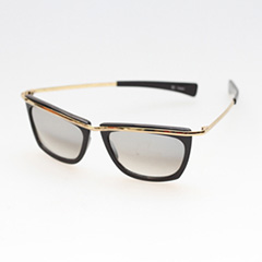 Goedkope zonnebril met goud en spiegelglas - Design nr. 284