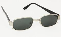 Zilverkleurige vierkante heren zonnebril - Design nr. 3004
