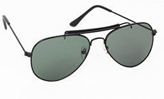 Zwarte aviator zonnebril