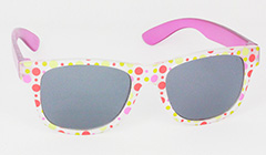 Mat solbrille til børn med pink stænger - Design nr. 3096