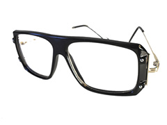 Zwarte bril zonder sterkte - Design nr. 506