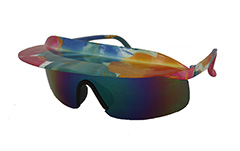 Kleurrijke retro zonnebril met schaduw - Design nr. 996